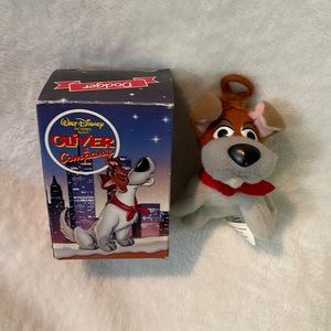 1988 Walt Disney Oliver & Company McDonald’s 3”Dodger Christmas Ornament W/Box!